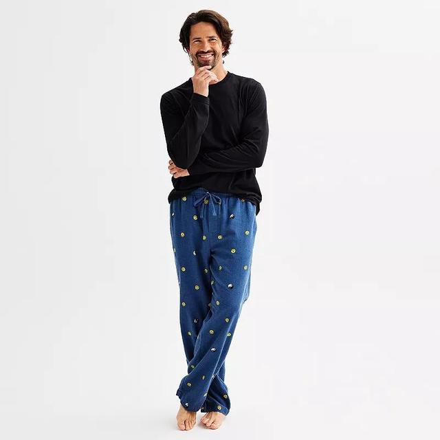 Mens Sonoma Goods For Life Long Sleeve Shirt & Flannel Pants Pajama Set Product Image