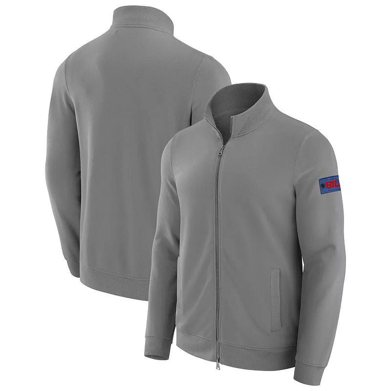 Mens J. Palmer Graphite Buffalo Bills QB1 Full-Zip Sweatshirt Product Image