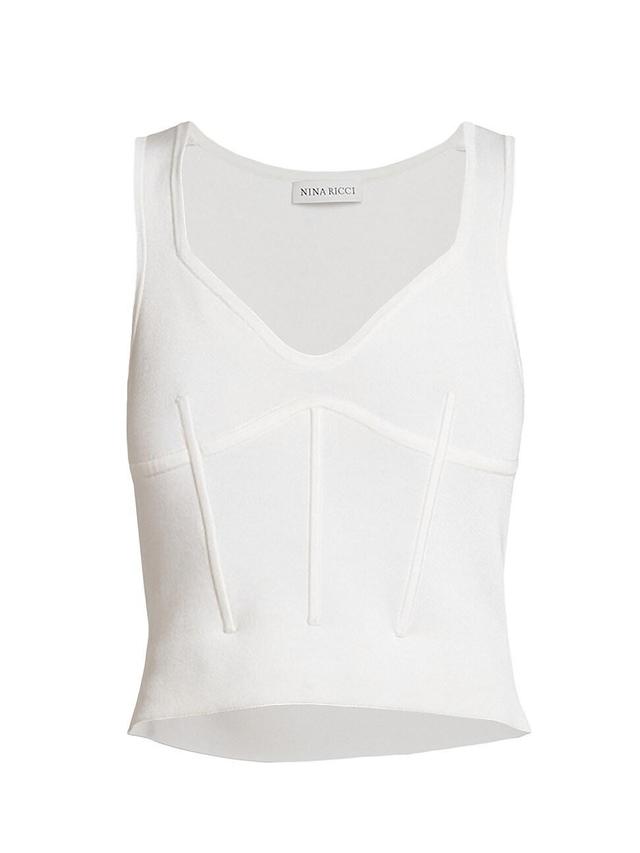 Womens Sleeveless Corset Top Product Image