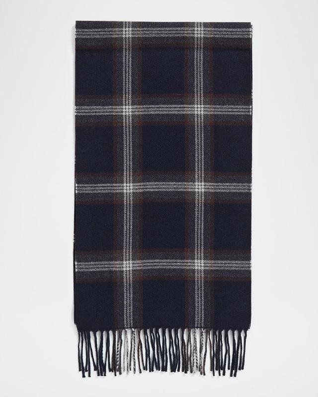 Mens Prince Of Wales Merino Wool Scarf Product Image