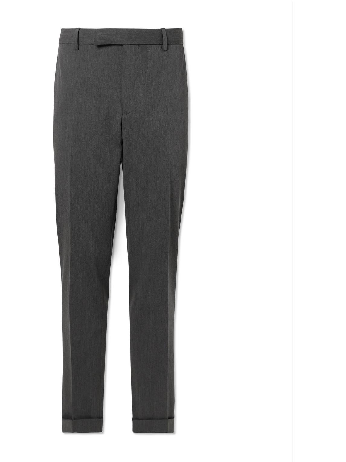 Chester Tapered Twill Suit Trousers In Light Grey Product Image