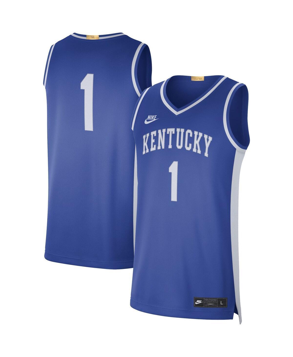 Mens Nike #1 Royal Kentucky Wildcats Limited Retro Jersey Product Image