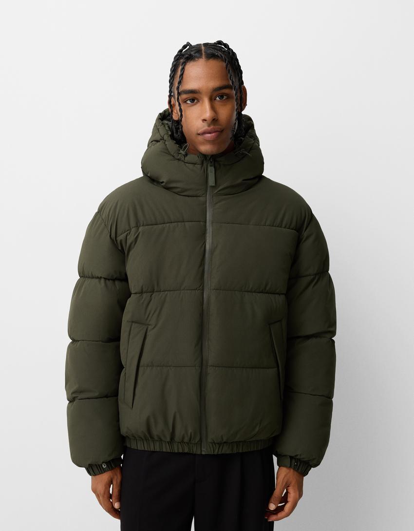 Puffer jacket with hood product image