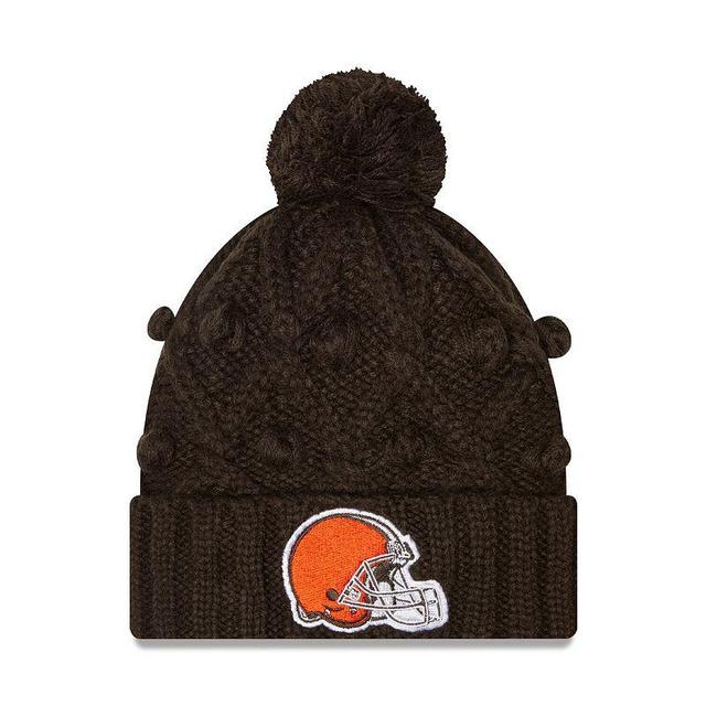 Womens New Era Cleveland s Toasty Cuffed Knit Hat with Pom Product Image