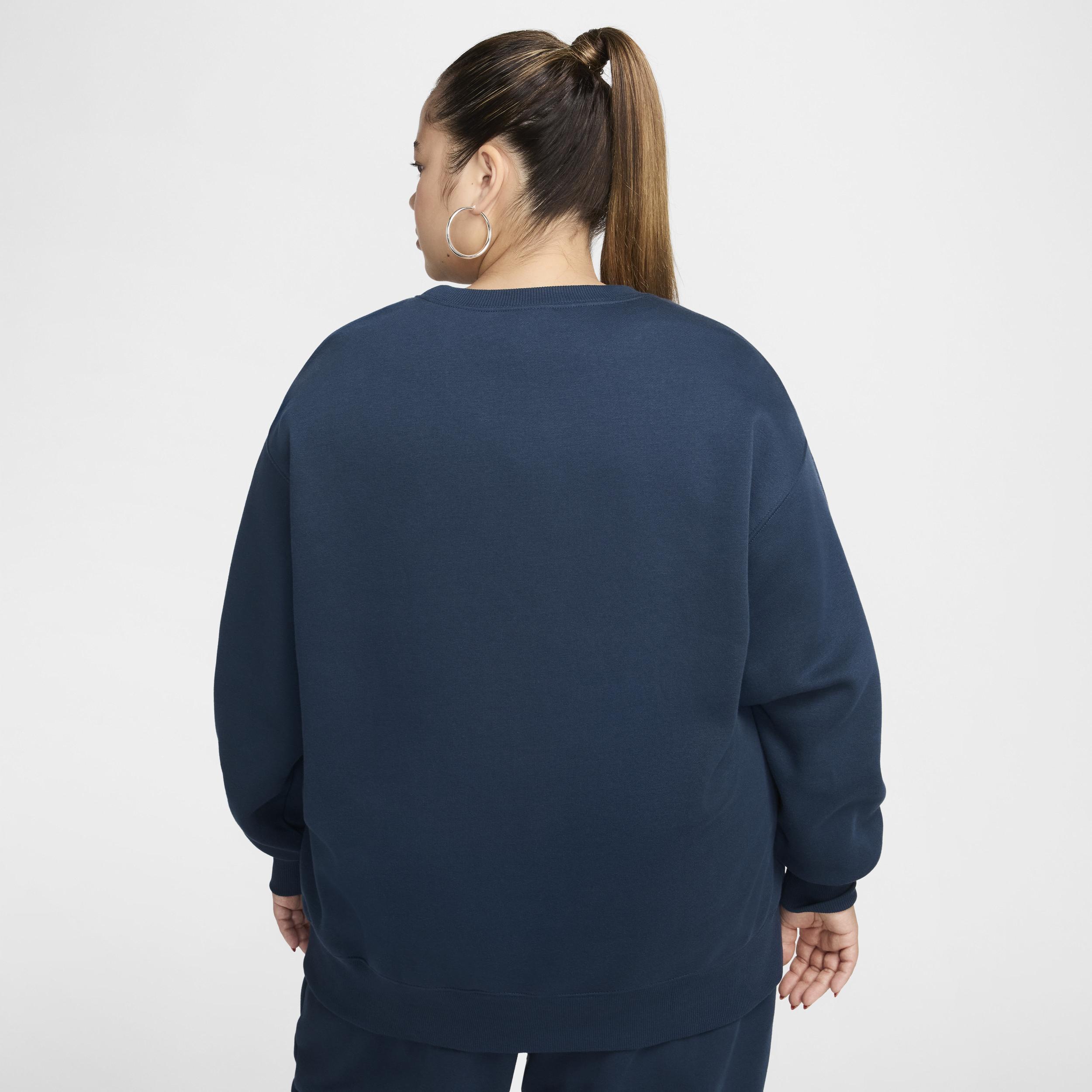 Womens Nike Sportswear Phoenix Fleece Oversized Crew-Neck Sweatshirt (Plus Size) Product Image