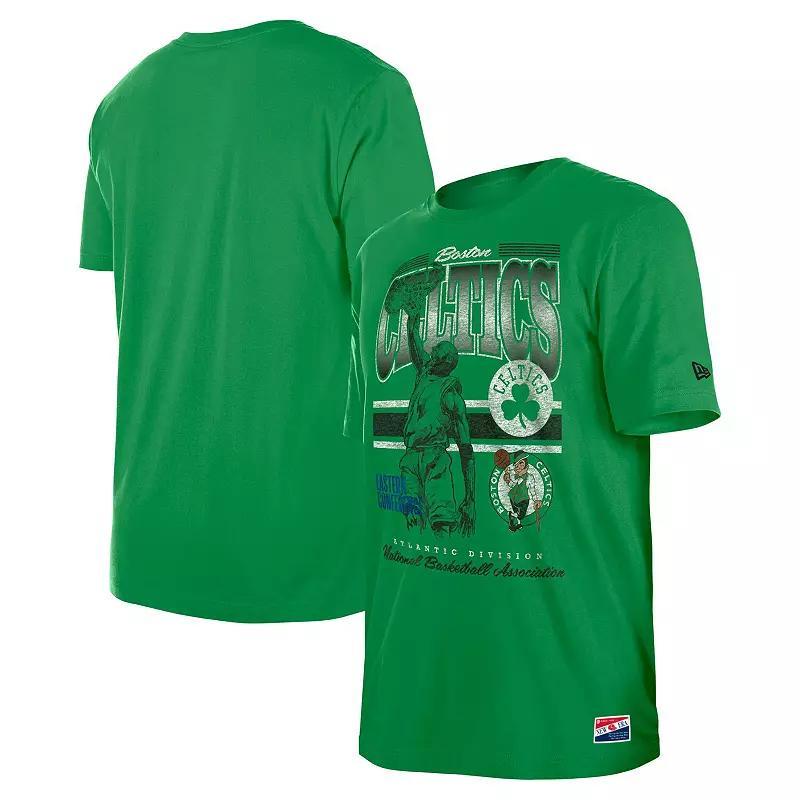 Mens New Era Kelly Boston Celtics Enzyme Wash Oversized T-Shirt Product Image