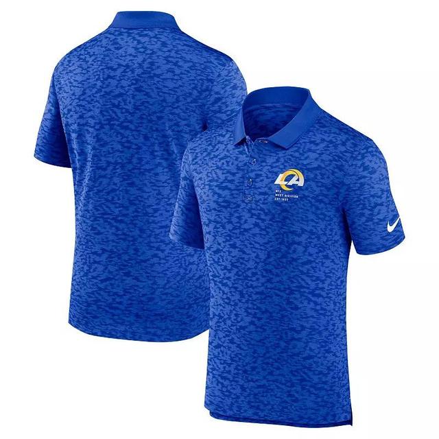 Mens Nike Royal Los Angeles Rams Pique Fashion Performance Polo Product Image