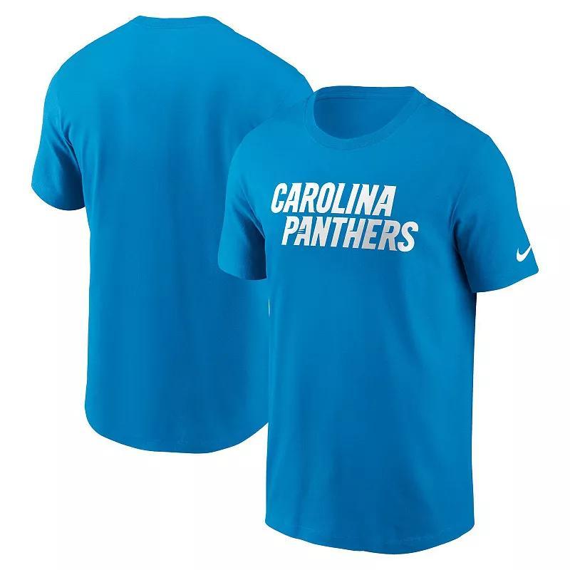 Carolina Panthers Primetime Wordmark Essential Nike Men's NFL T-Shirt Product Image