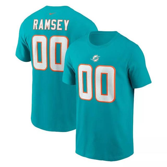 Mens Nike Jalen Ramsey Aqua Miami Dolphins Player Name & Number T-Shirt Turquoise A Product Image