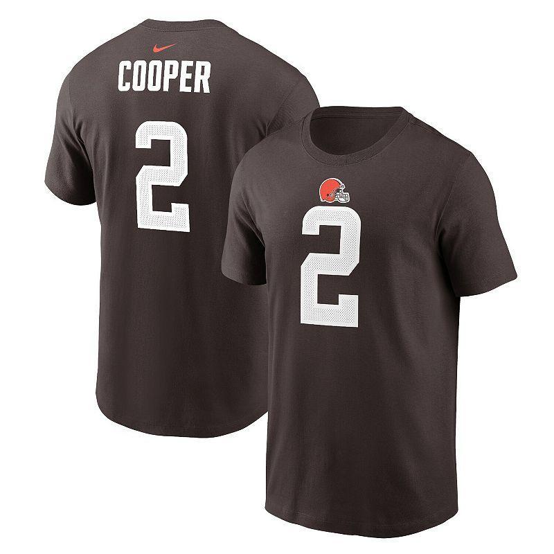 Mens Nike Amari Cooper Brown Cleveland Browns Player Name & Number T-shirt Product Image