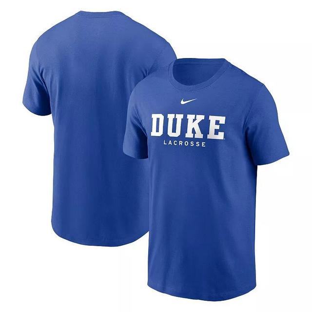 Mens Nike Royal Duke Devils Lacrosse T-Shirt Product Image