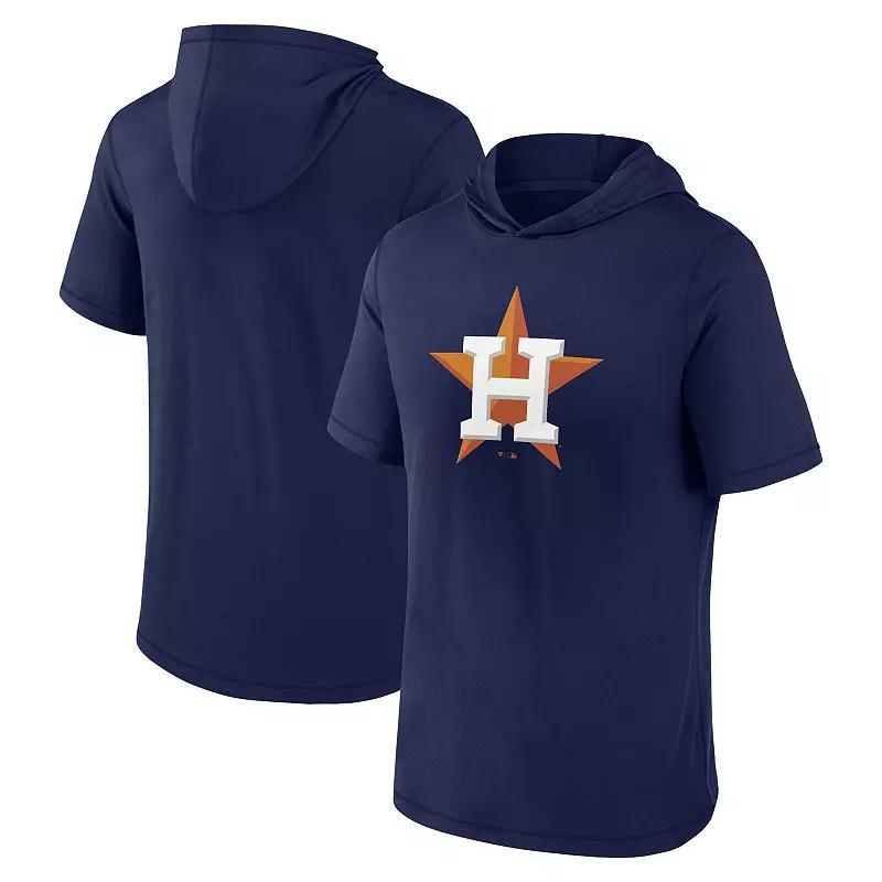 Mens Fanatics Branded Houston Astros Short Sleeve Hoodie T-Shirt Blue Product Image