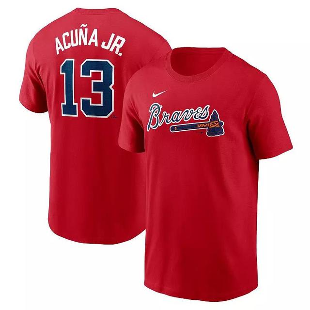 Mens Nike Ronald Acua Jr. Atlanta Braves Fuse Name & Number T-Shirt Product Image