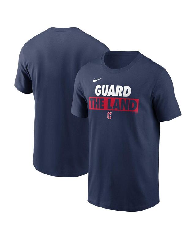 Mens Nike Navy Cleveland Guardians Rally Rule T-shirt Product Image