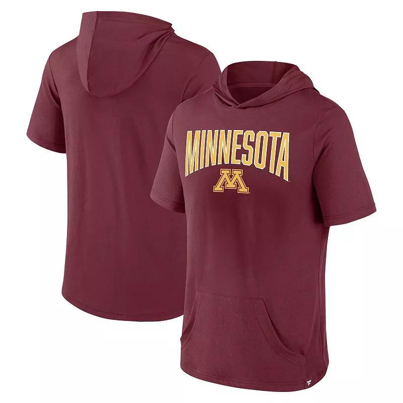 Mens Fanatics Branded Maroon Minnesota Golden Gophers Outline Lower Arch Hoodie T-Shirt Product Image