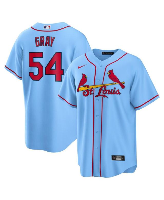 Nike Mens Sonny Gray Light Blue St. Louis Cardinals Alternate Replica Jersey - Light Blue Product Image