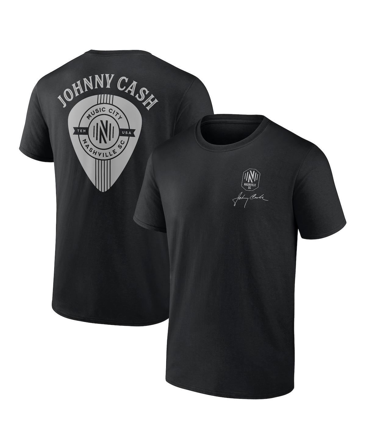 Mens Fanatics Branded Black Nashville Sc Johnny Cash Music City T-shirt Product Image