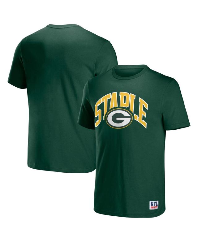 Mens Nfl X Staple Hunter Green Green Bay Packers Lockup Logo Short Sleeve T-shirt Product Image