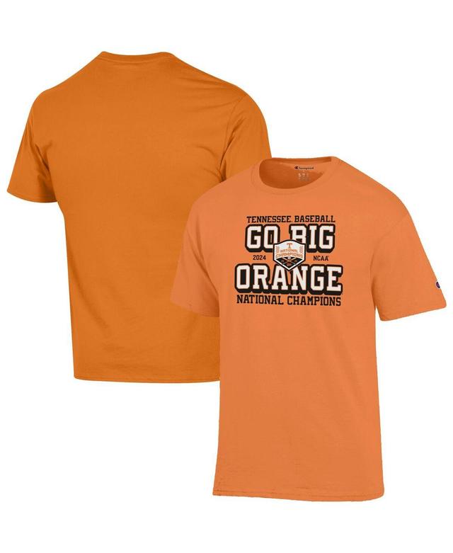 Champion Mens Tennessee Orange Tennessee Volunteers 2024 Ncaa Mens Baseball College World Series Champions Go Big Orange T-Shirt Product Image