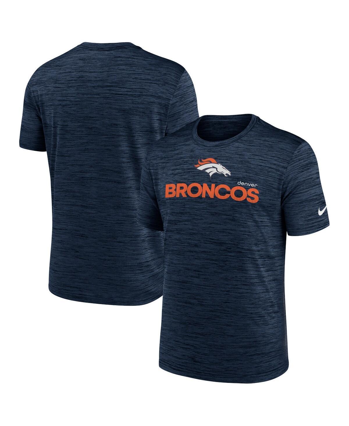 Nike Mens Navy Denver Broncos Blitz Velocity Modern Performance T-Shirt Product Image