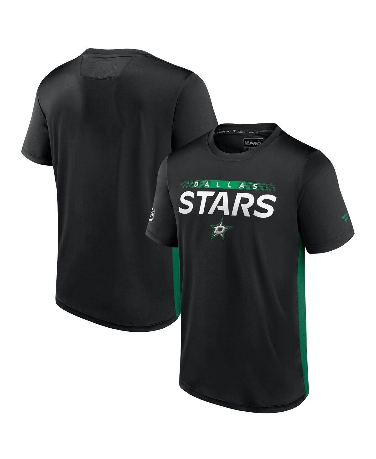 Mens Fanatics Black Dallas Stars Authentic Pro Rink Tech T-Shirt - Black Product Image