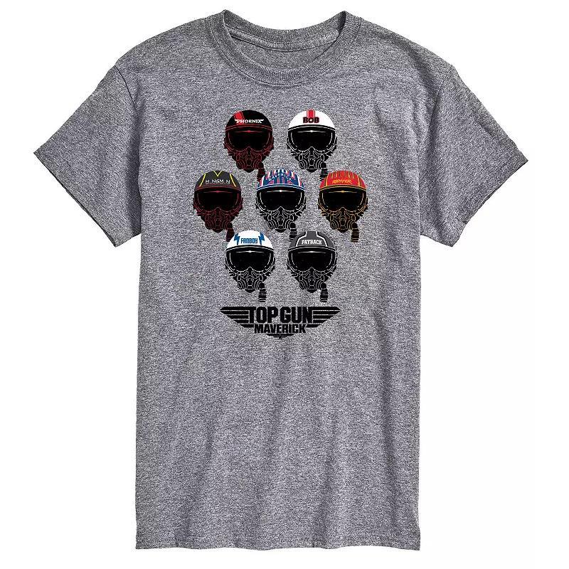 Mens Top Gun Maverick Aviator Helmets Tee Product Image