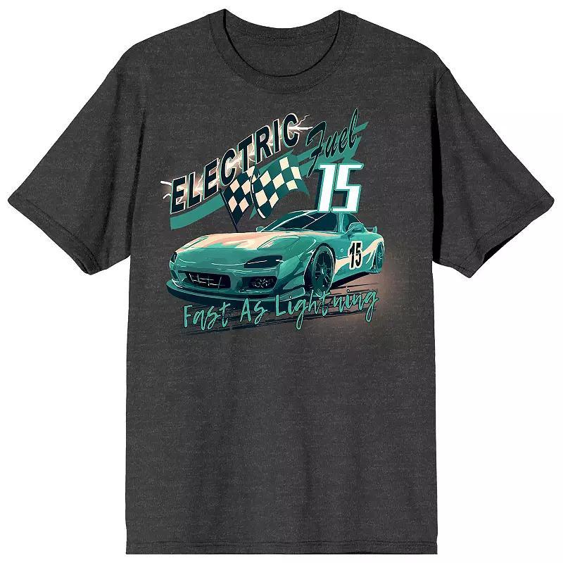 Mens Car Fanatic Race Car Checker Tee Product Image