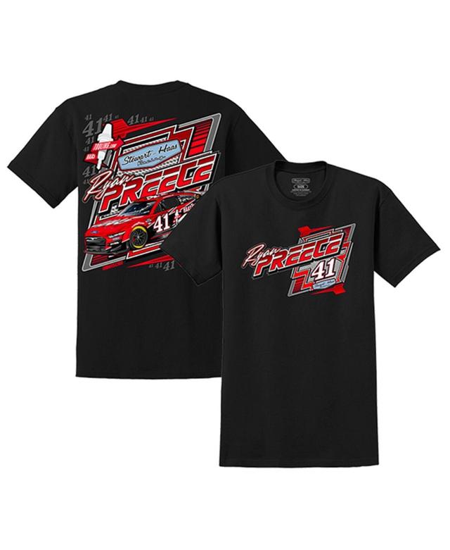 Mens Stewart-Haas Racing Team Collection Black Ryan Preece 2023 #41 Haas T-shirt Product Image