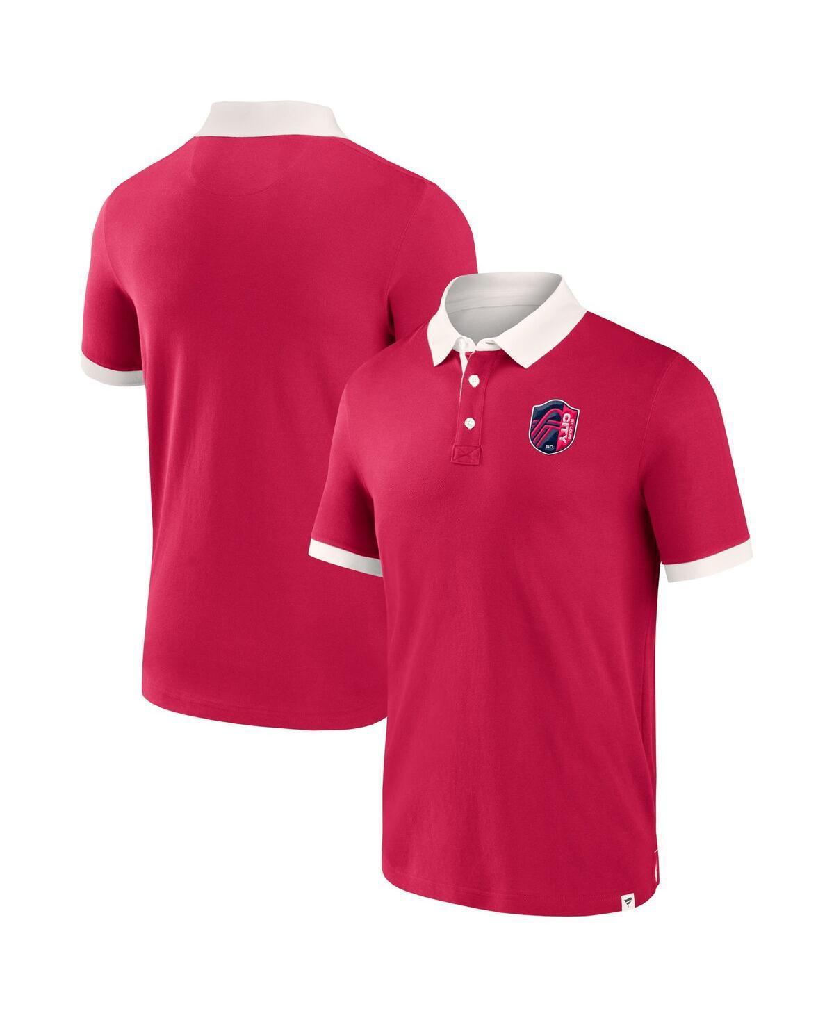 Mens Fanatics Red Atlanta United Fc Second Period Polo Shirt Product Image