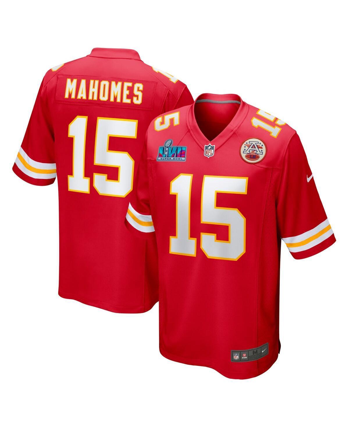 Mens Nike Patrick Mahomes Red Kansas City Chiefs Super Bowl Lvii Patch Game Jersey - Red Product Image