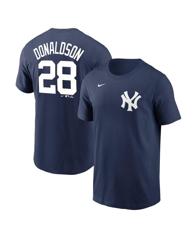 Mens Nike Josh Donaldson Navy New York Yankees Name and Number T-shirt Product Image