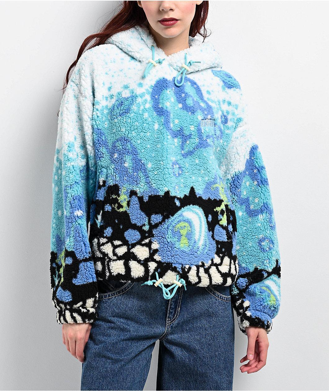 A.LAB Kadley Icey Outer Space Sherpa Hoodie Product Image