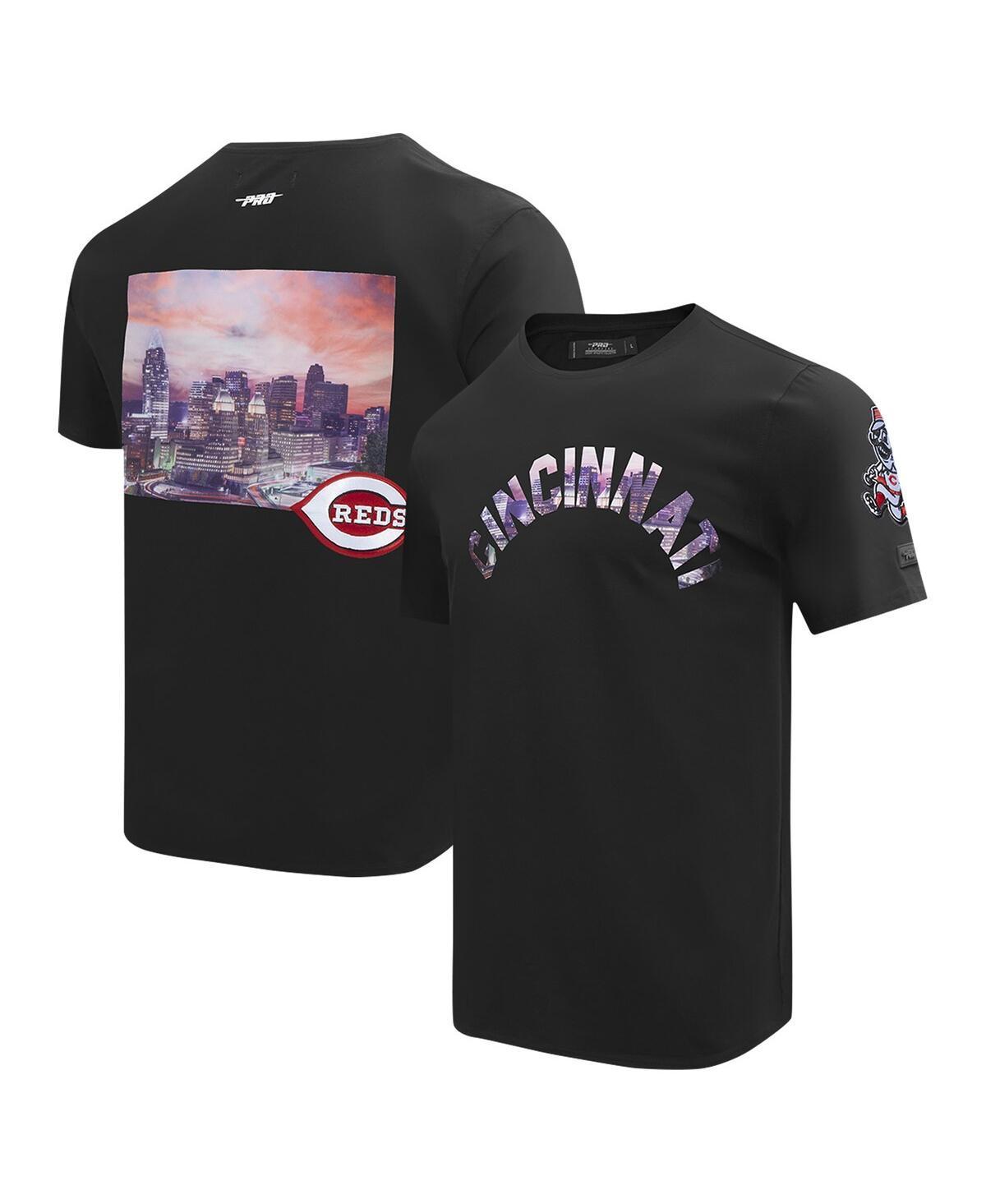 Pro Standard Mens Black Cincinnati Reds Cityscape T-Shirt Product Image