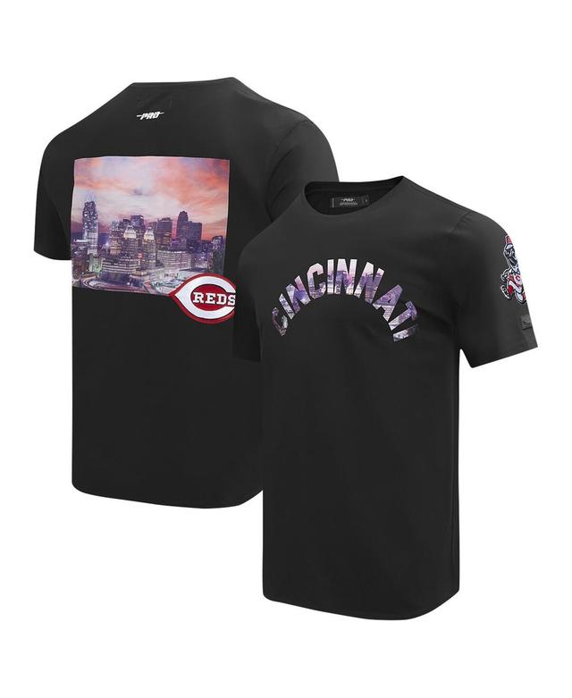 Pro Standard Mens Black Cincinnati Reds Cityscape T-Shirt Product Image