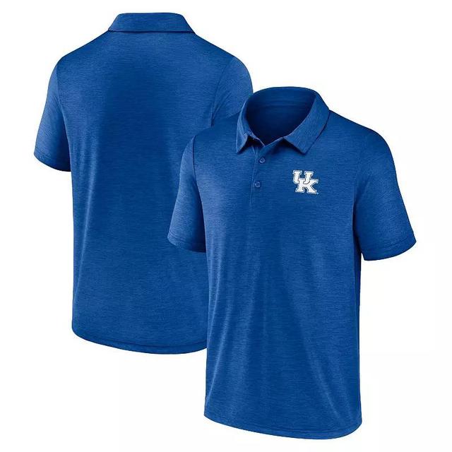 Mens Fanatics Branded Royal Kentucky Wildcats Striated Primary Logo Polo Product Image