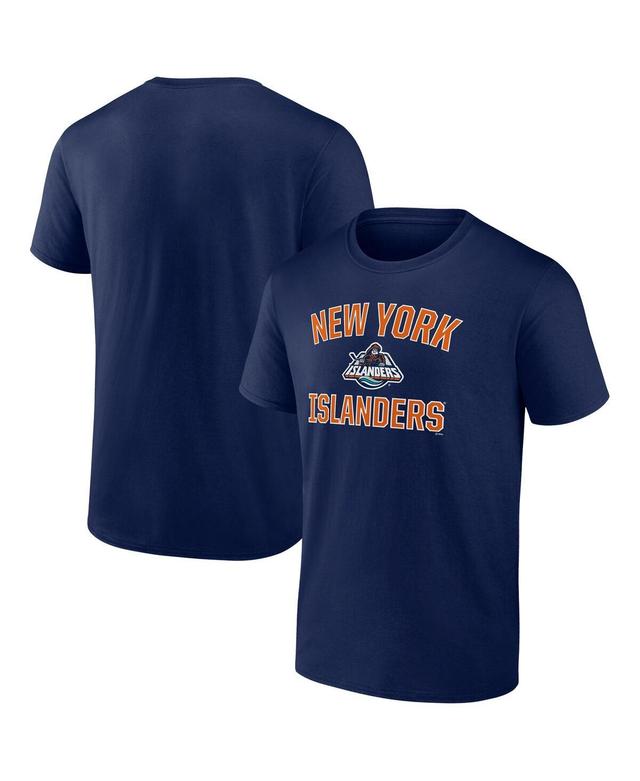 Mens Fanatics Navy New York Islanders Special Edition 2.0 Wordmark T-shirt Product Image