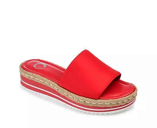 Journee Collection Rosey Womens Espadrille Slide Sandals Product Image