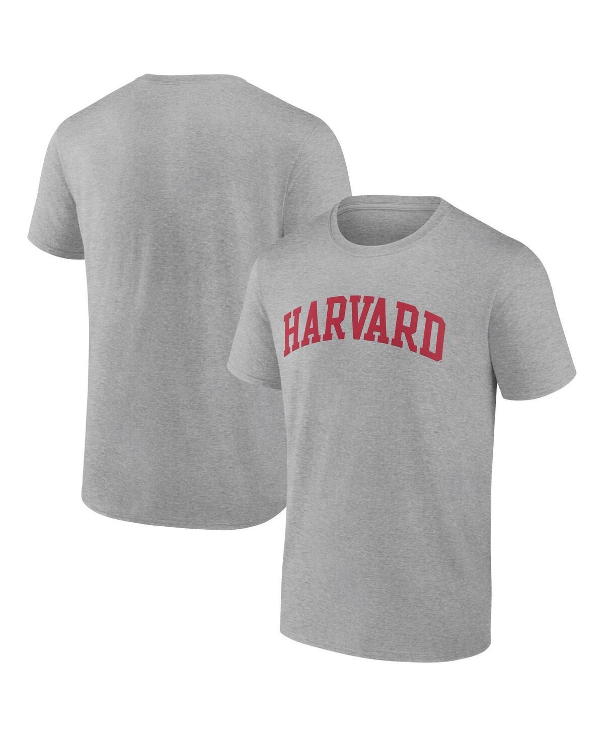 Mens Fanatics Heather Gray Harvard Crimson Basic Arch T-shirt Product Image