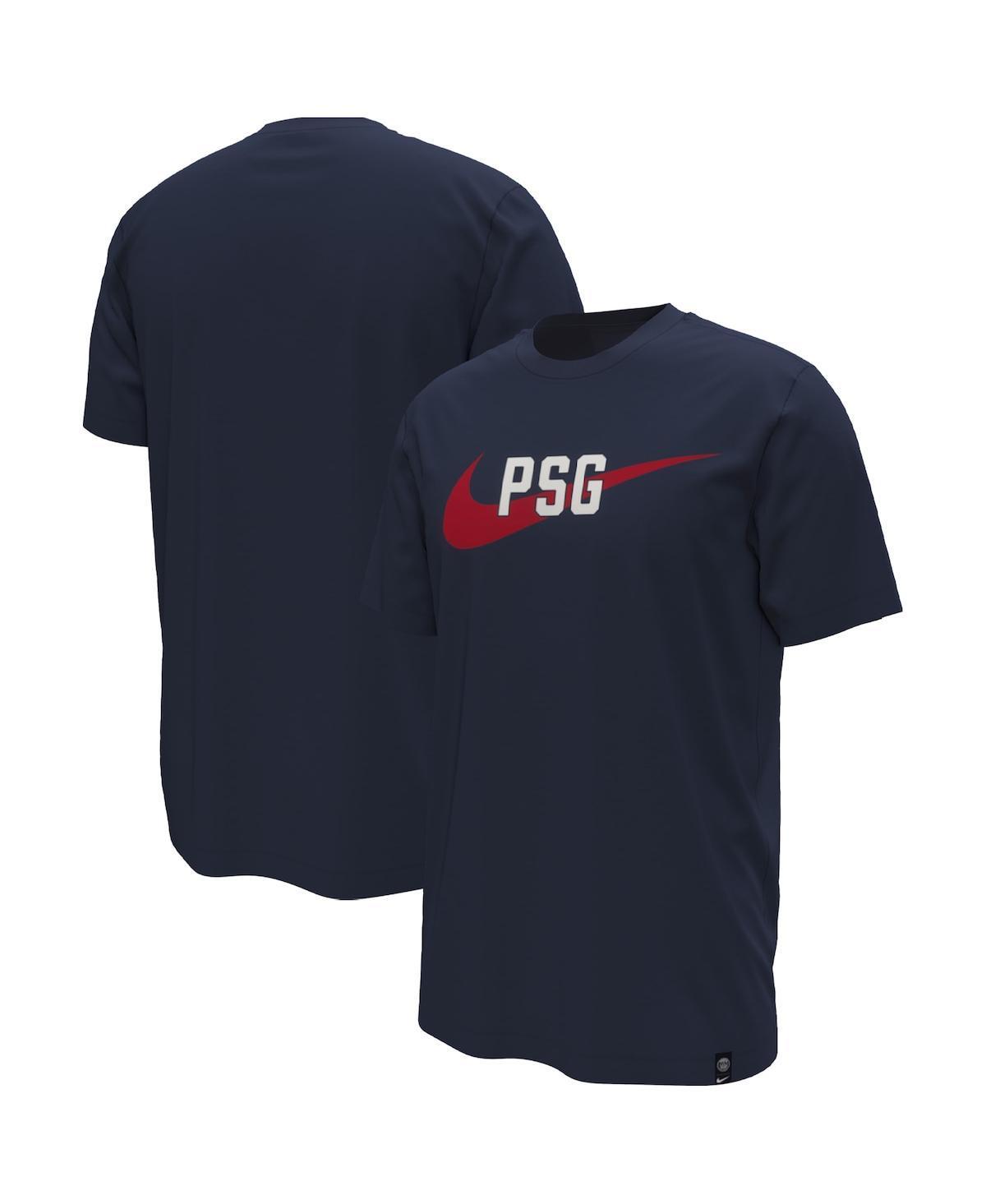 Mens Nike Navy Paris Saint-Germain Swoosh T-Shirt Blue Product Image