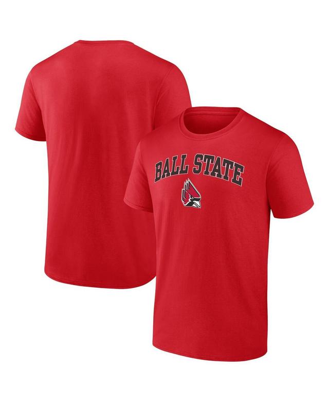 Mens Fanatics Red Ball State Cardinals Campus T-shirt Product Image