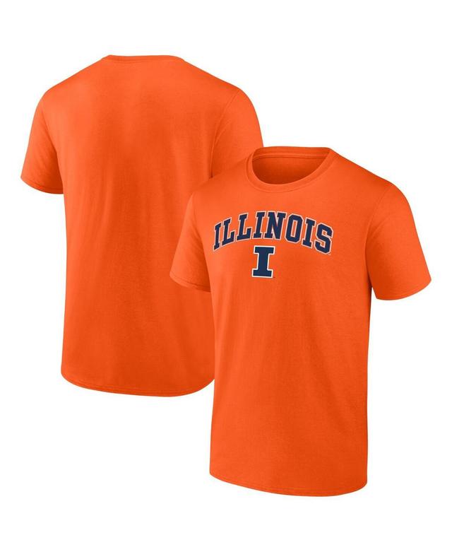 Mens Fanatics Orange Illinois Fighting Illini Campus T-shirt Product Image