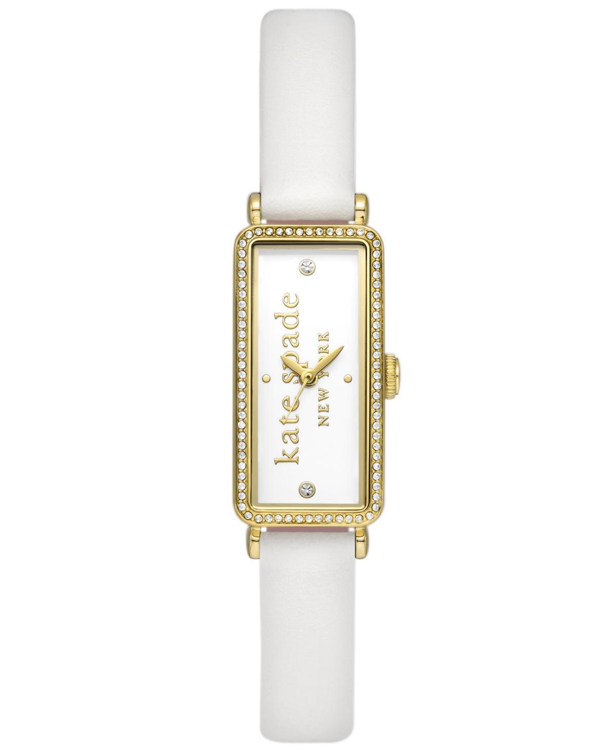 kate spade new york Womens Rosedale Quartz Three Hand Silver-Tone Stainless Steel Watch 16mm Product Image