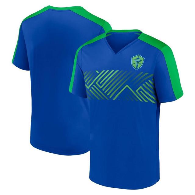 MLS Seattle Sounders FC Mens Short Sleeve V-Neck Warm Up Jersey Product Image