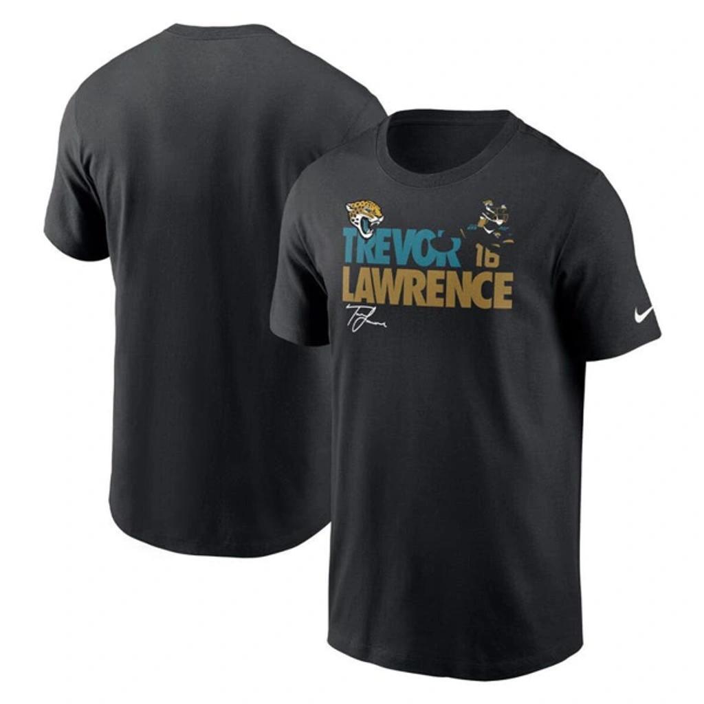 NIKE Trevor Lawrence Black Jacksonville Jaguars Player Graphic T-shirt Product Image