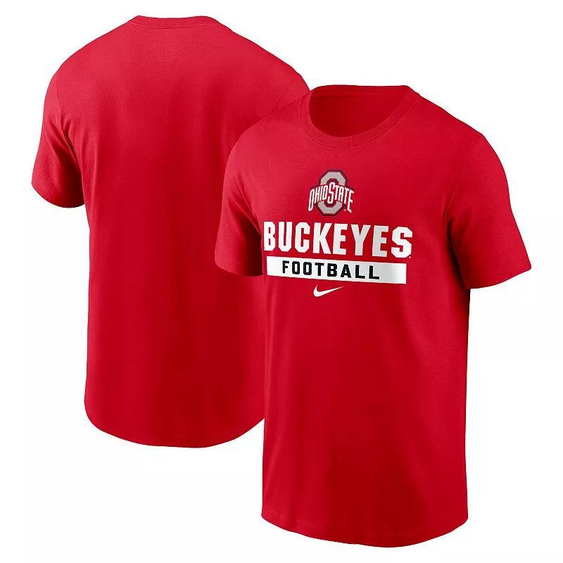 Mens Nike Scarlet Ohio State Buckeyes Football T-Shirt Product Image