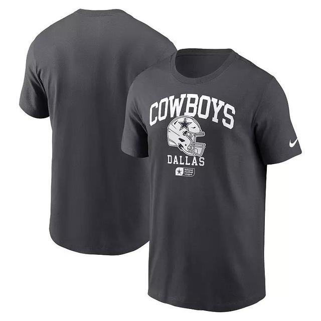 Mens Nike Charcoal Dallas Cowboys Helmet Essential T-Shirt Product Image