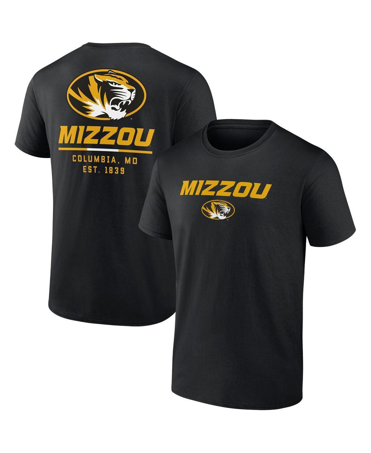 Mens Fanatics Black Missouri Tigers Game Day 2-Hit T-shirt Product Image