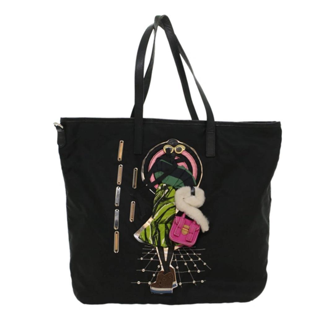 Tessuto Black Synthetic Tote Bag () Product Image