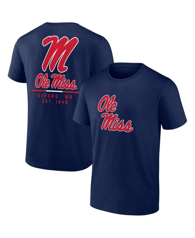 Mens Fanatics Navy Ole Miss Rebels Game Day 2-Hit T-shirt Product Image