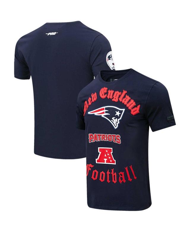 Mens Pro Standard Navy New England Patriots Old English T-shirt Product Image